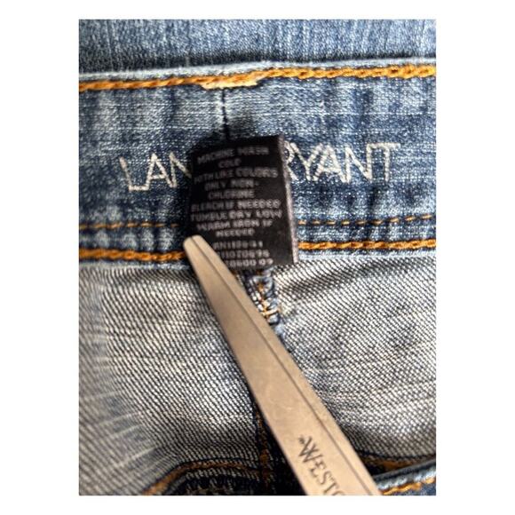 Lane Bryant Jeans Womens Size 22 Straight Leg Light Wash Tapered High Rise Denim - Picture 10 of 15